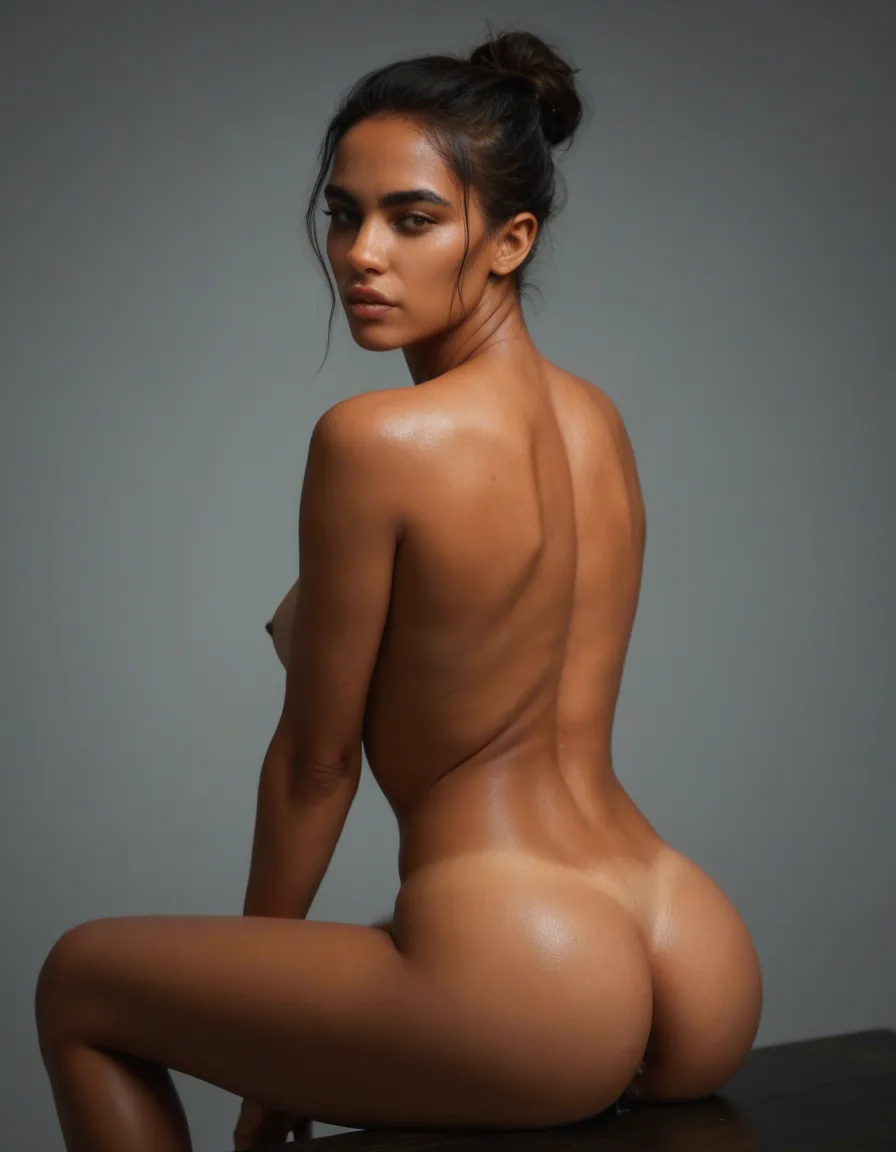 Slim Latina naked sitting_on_person anal realistic, score_9, score_8, candid photo, realistic skin texture, visible skin pores, film grain, depth of field