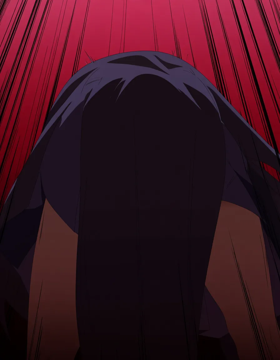 absurdres, highres, solo, skirt, missionary, intense passion, low angle, eroge aesthetic, hentai_studio_quality