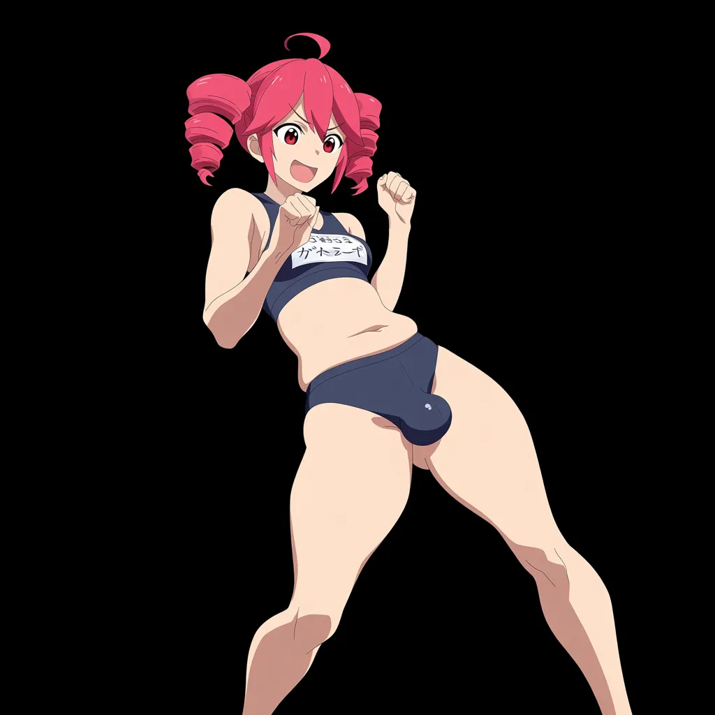 hatsune_miku, Kasane_teto, futanari, penis_size_difference, Public_shower, athletic, plump, height difference,, (anime style:1.3), 2d, anime screencap, cel shading, flat color