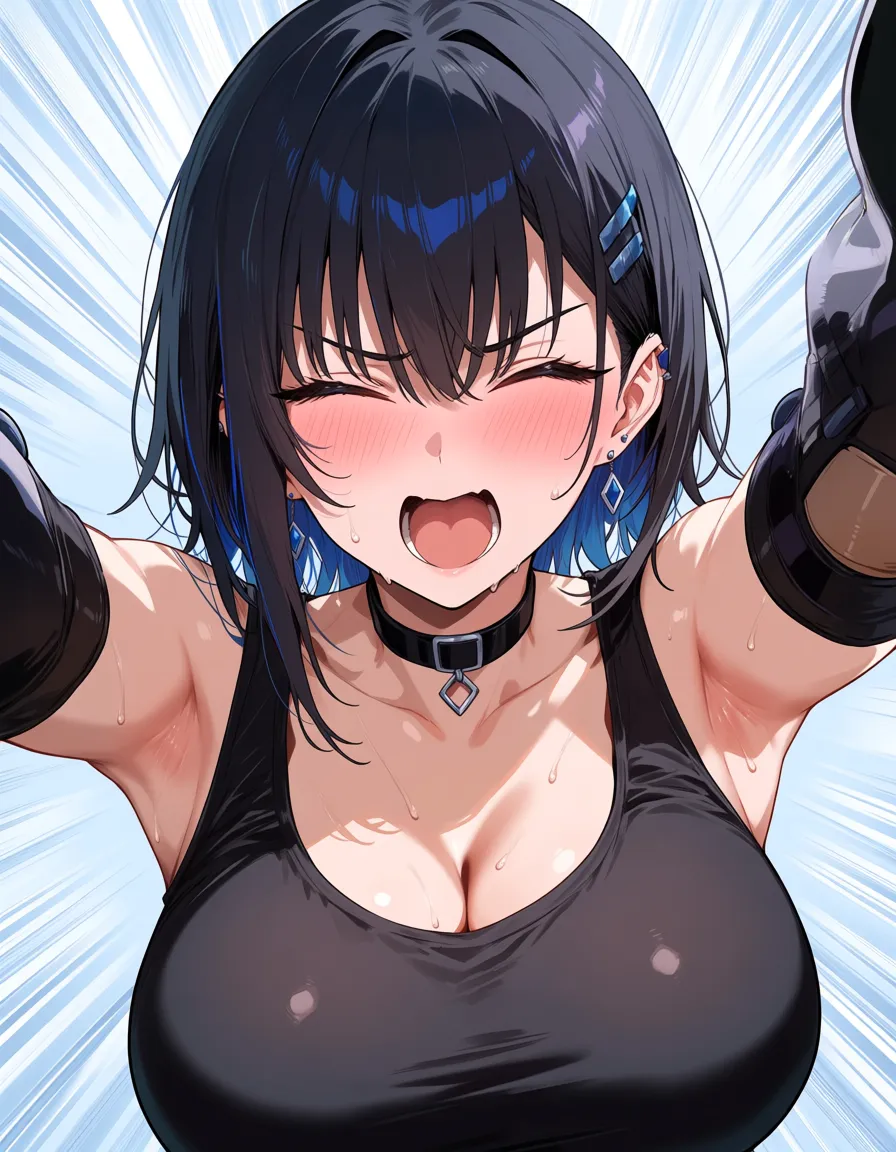 여자가 학교에서 속박당하고 수치스러워하는 장면, hentai_studio_quality