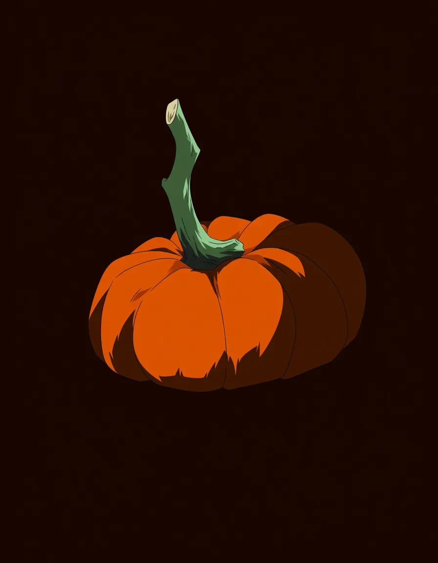 ginger witch using stem of pumpkin to masturbate, (anime style:1.3), 2d, anime screencap, cel shading, flat color, @00osamio00