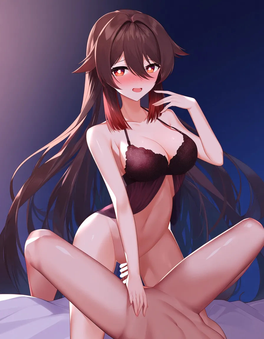 @shinomiya_kaguya , @hu_tao_(genshin_impact), /ultra_detailed, /hentai_studio_quality, /highres, bed, lingerie , hentai_studio_quality, lesbian sex, hentai_studio_quality, hentai_studio_quality