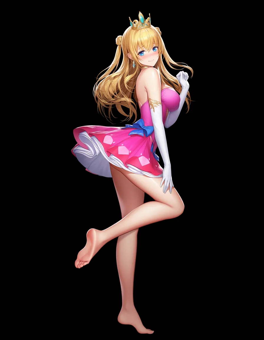 dslr, film grain, photorealistic, side view, princess, doggy style, soles, shy smile, hyperrealistic, hentai_studio_quality