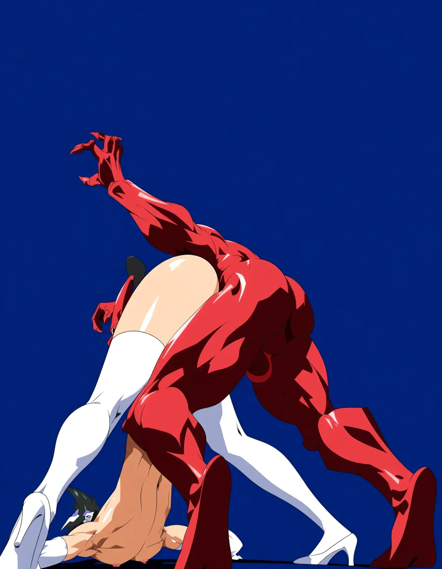 highly detailed, sharp, 2boys, doggy style, white thighhighs, ocean, explicit anime render, (anime style:1.3), 2d, anime screencap, cel shading, flat color, @00osamio00