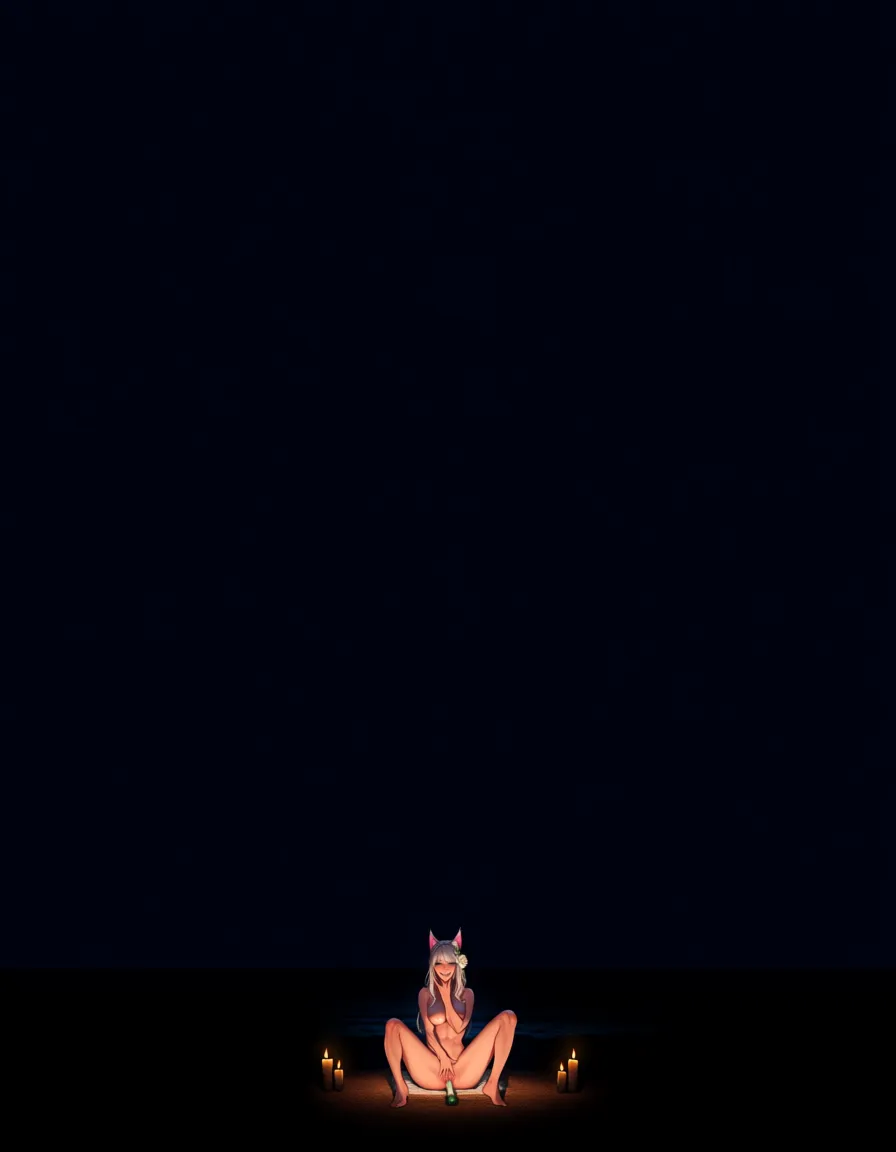 best quality, hyperrealistic, catgirl, hair flower, wings, cinematic realistic, clitoris, female_masturbation, high detail, #6+boys, @makima_(chainsaw_man), @makise_kurisu, femdom, anal_object_insertion, ocean, sky, smile, candle, magical_girl, princess_carry, hentai_studio_quality