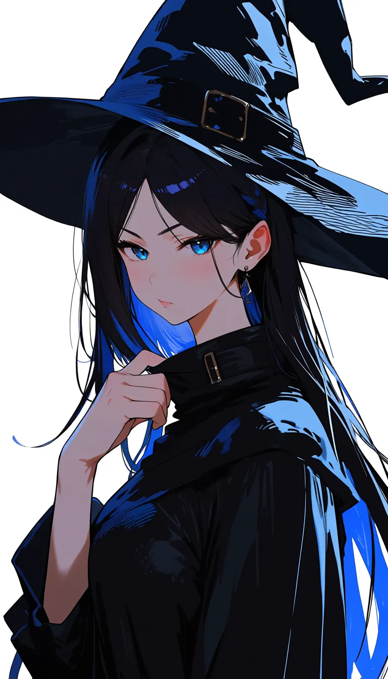 studio quality, sharp focus, witch, detached sleeves, hair pull, RAW photo
