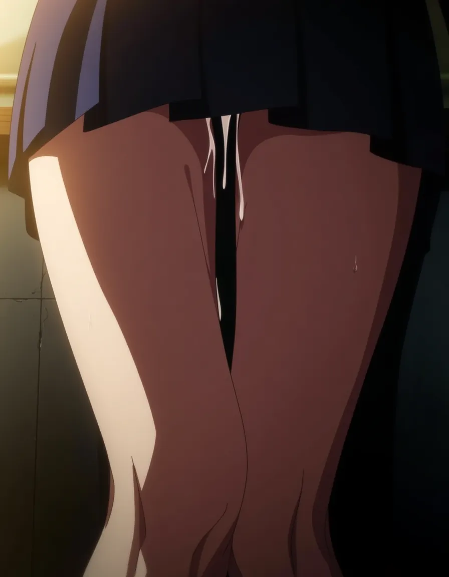 best quality, polished, 1girl, legs, black skirt, anal sex, sunlight, seductive look, hentai style, hentai_studio_quality