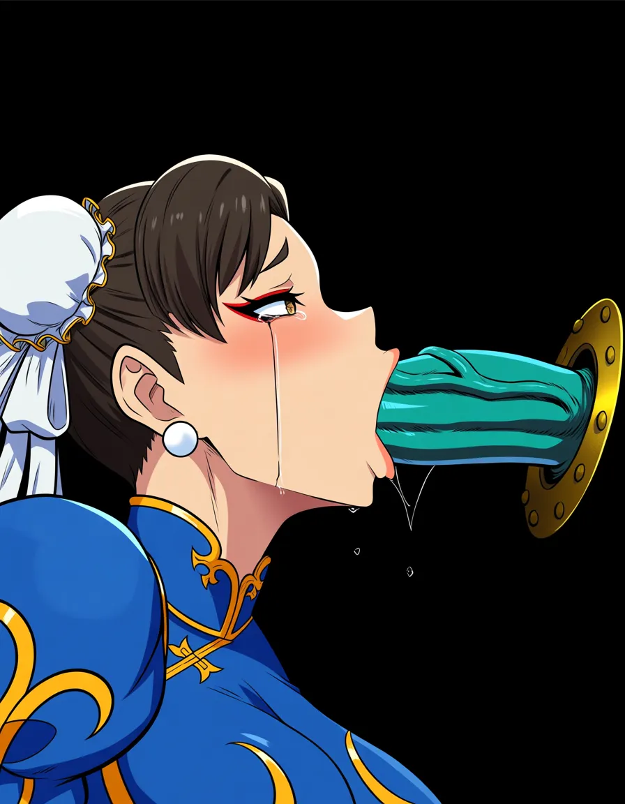 masterpiece , chun-li , playboy_bunny , fellatio , profile , glory_hole , monster , crying , hentai_studio_quality,, hentai_studio_quality, hentai_studio_quality