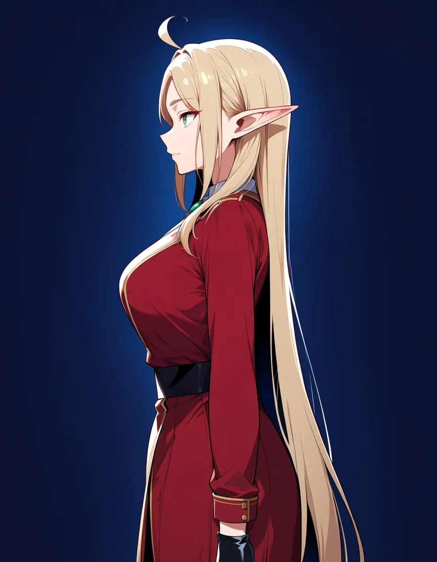 ultra detailed, elf girl, long sleeves, futanari, side view, doujin style, hentai_studio_quality