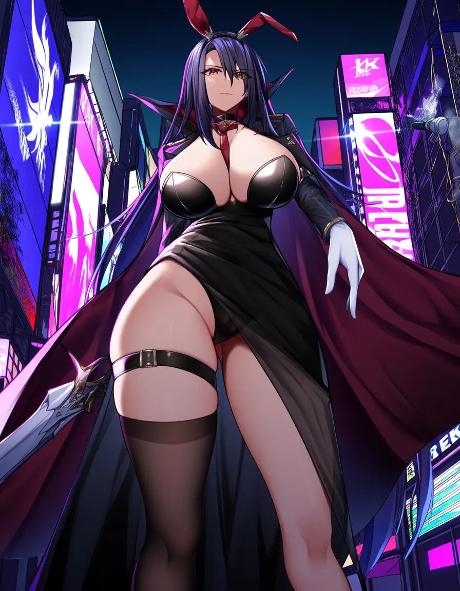 sharp focus, 8k uhd, milf, futanari, thick thighs, mysterious vibe, dslr, bdsm, @makise_kurisu, hentai_studio_quality