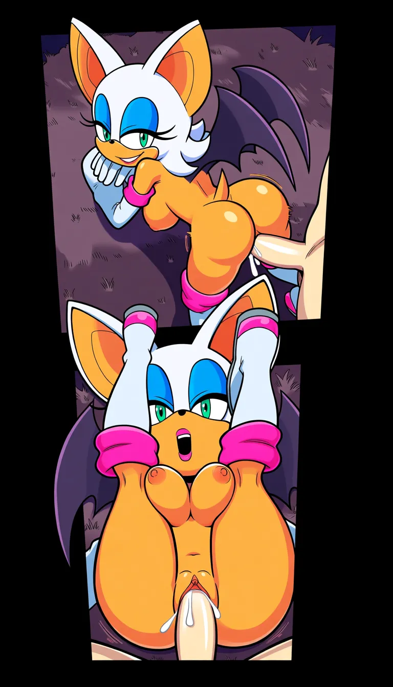 Original style Rouge the bat from Sonic Adventure, matching white gloves with pink cuffs, and white boots with pink cuffs, legs up on air, Hills, lying on ground, no butt crack, medium ass, naked ass, no pants, naked thighs, cum in pussy, medium breasts, nipples, looking on viewer, sultry smile, manga panel look, open mouth, moaning, pov things in air sex, pov vaginal sex, pov white no hairs cock, no pov hands, from above, hip bouncing, hentai_studio_quality, hentai_studio_quality, hentai_studio_quality, hentai_studio_quality, hentai_studio_quality, hentai_studio_quality, hentai_studio_quality