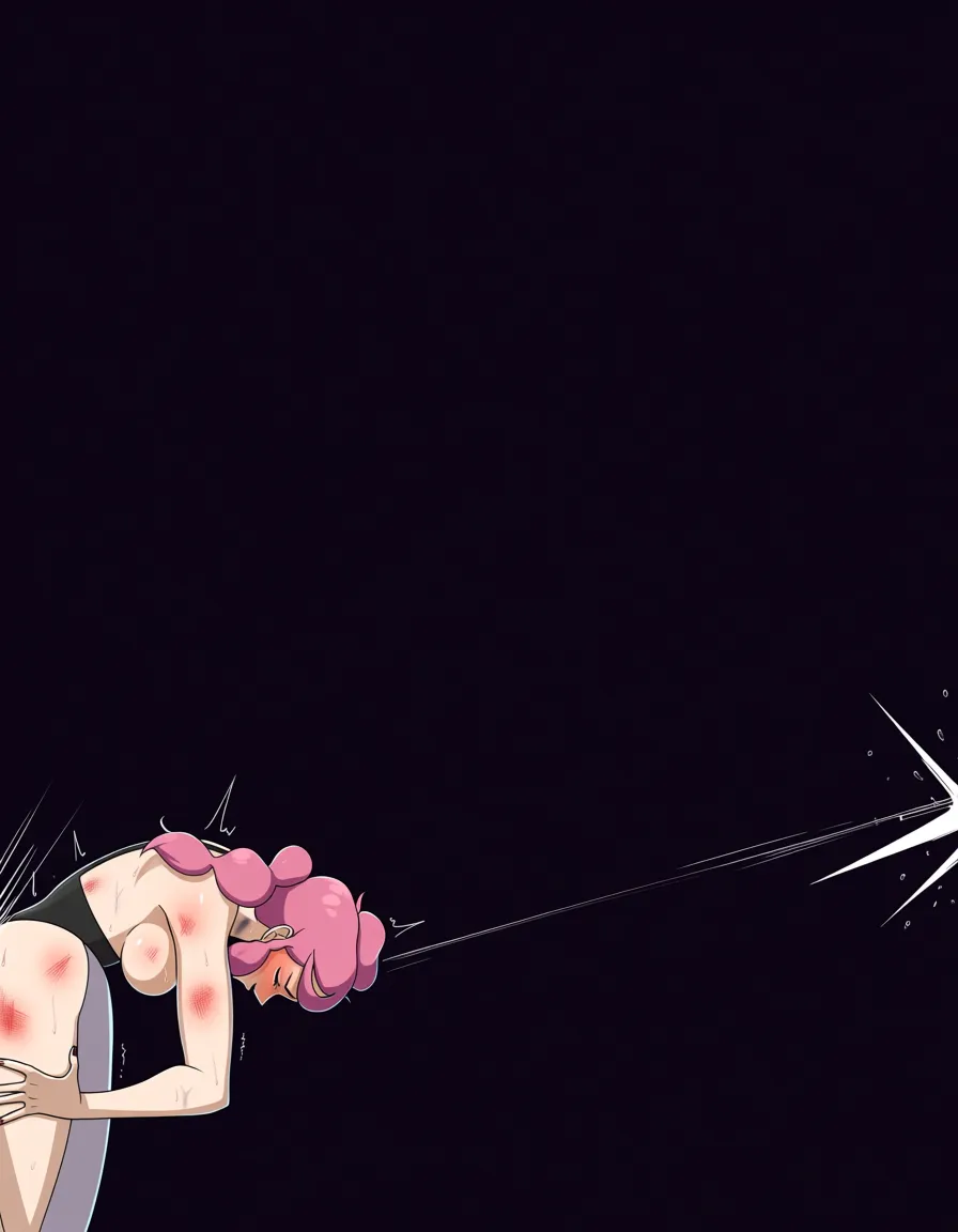 Dahlia_(pokemon) , malva_(pokemon)-pink_hair , 2girls yuri sex , wrestling_ring, wrestling orgasm pussy_juice, defeated, squirting , bruised, sweat strap-on vaginal doggystyle,,,,, from_side,,,,,,,,,, hentai_studio_quality