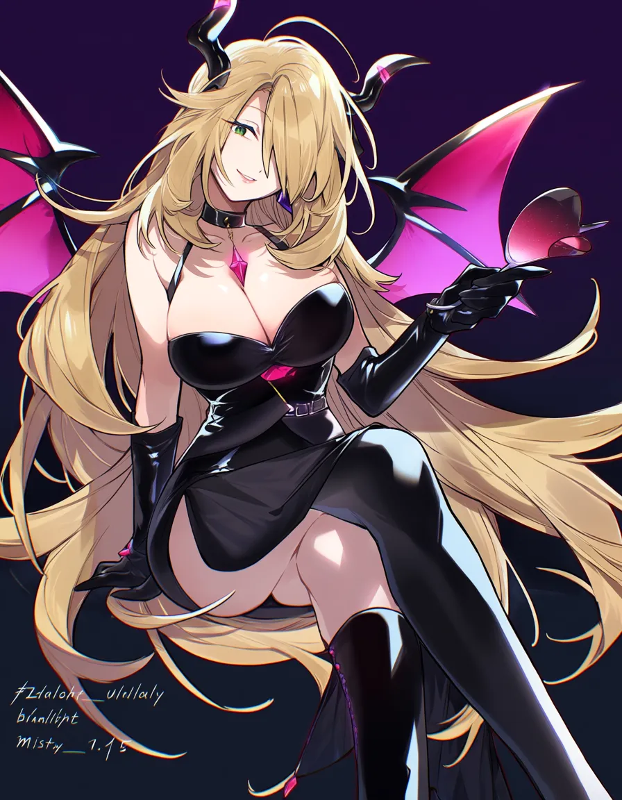 /best_quality /ultra_detailed @misty_(pokemon) #high_heels #skirt #crop_top #selfie, hentai_studio_quality