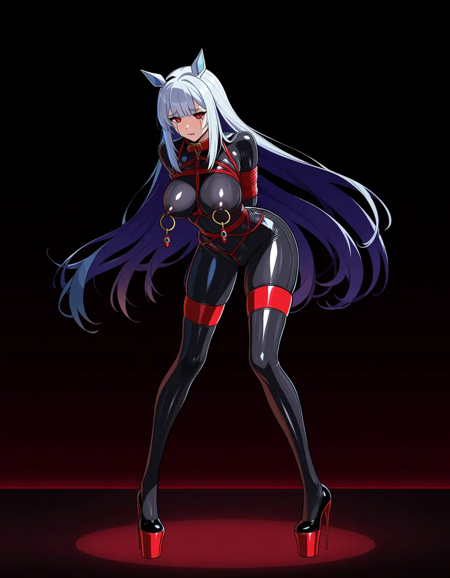 one_person, human, futanari, (giant_massive_futanari_horsecock:1.7), high_detail, (massive_testicles:1.6), (large_nipples:1.4), (cyberpunk:1.2), (huge_massive_gigantic_breasts:1.6), bdsm, fetish, latex, captured, bondage_machine, (large_nipple_piercing:1.3), crying_with_eyes_open, full_body, hentai_studio_quality