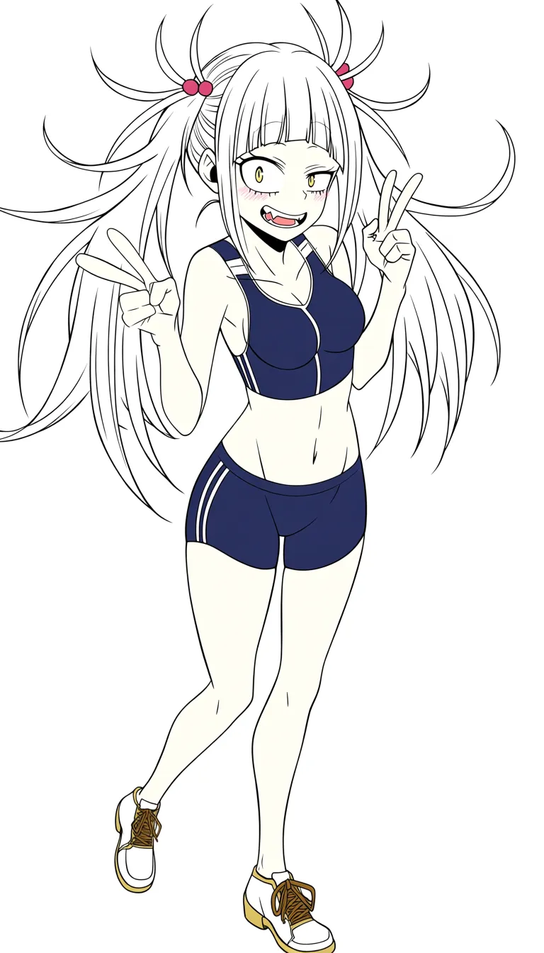 Himiko toga from my hero academia strips down fully
