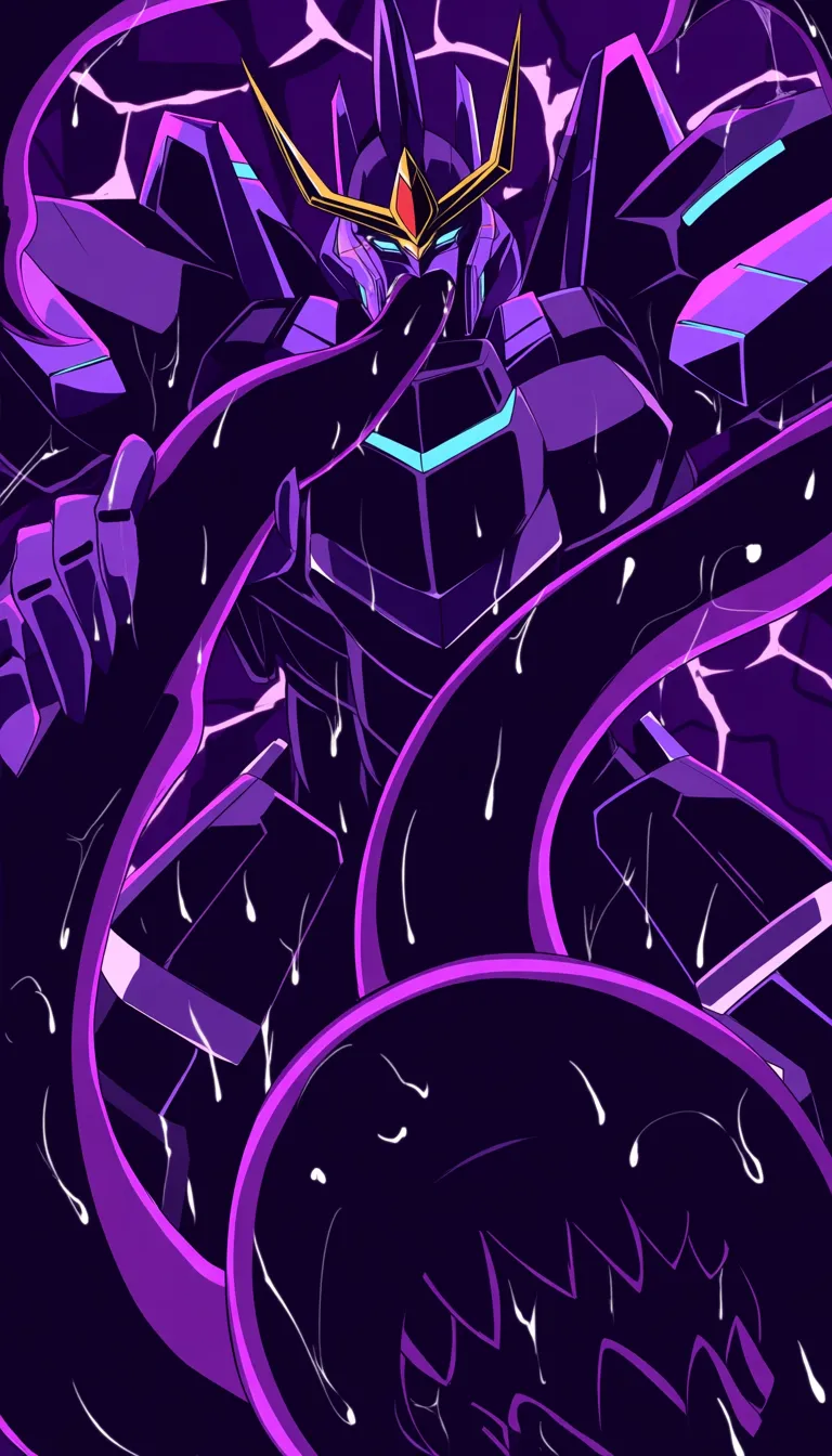 mecha stand,tentacle around,tentacle grab mecha,tentacle fuck mecha,tentacle cum inside mecha,big tentacle