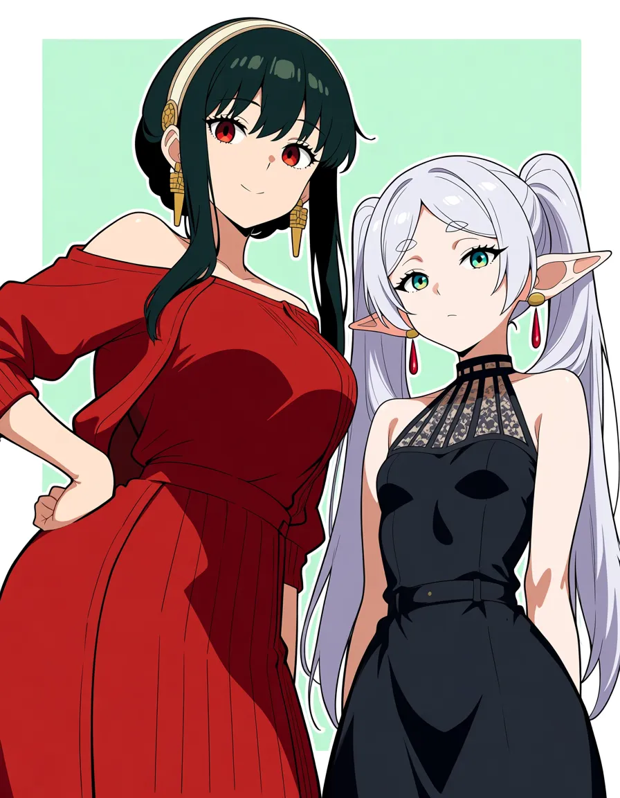 Yor Forger and Frieren dildo, hentai_studio_quality