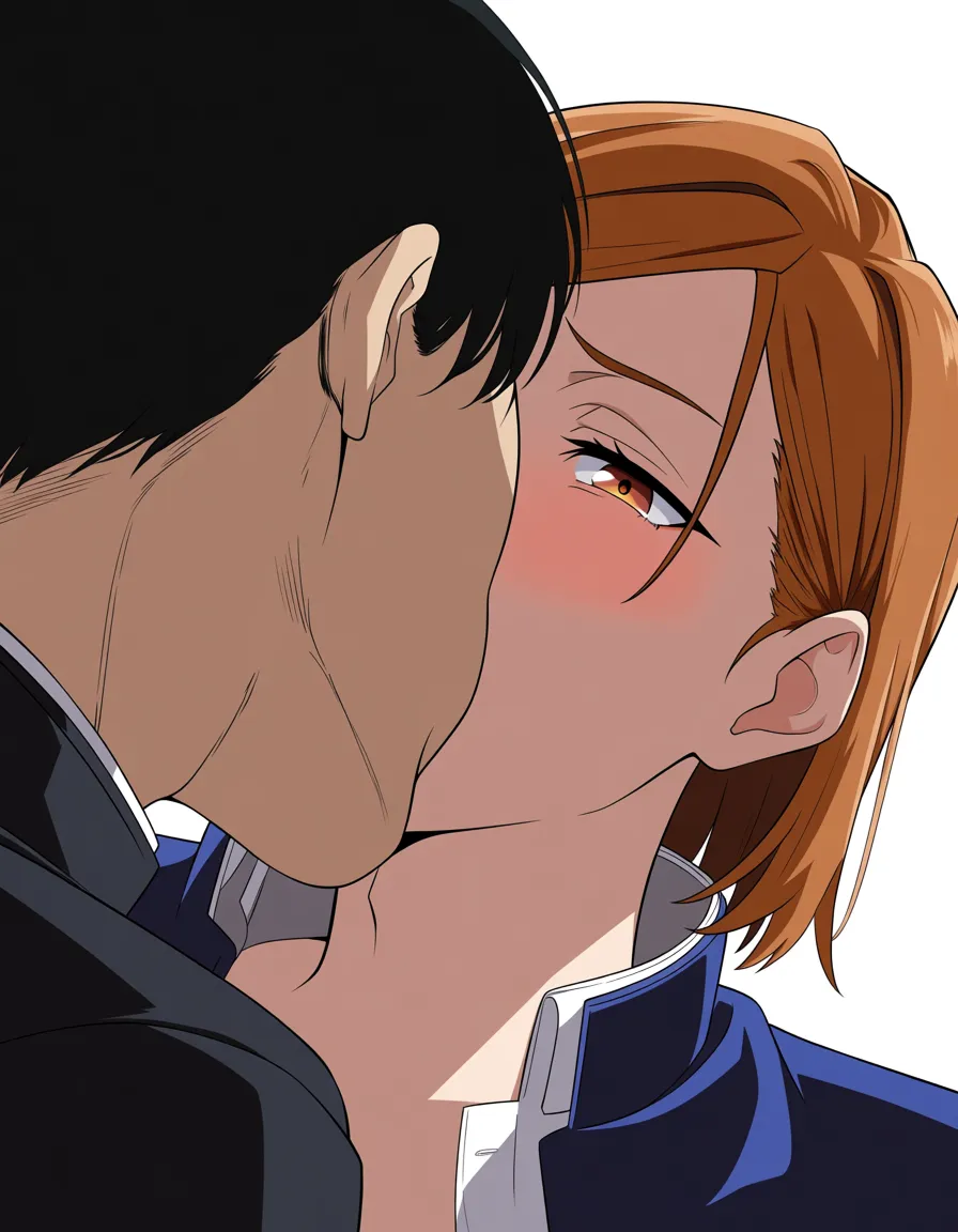 Kugisaki nobara,sucking his breast, hentai_studio_quality