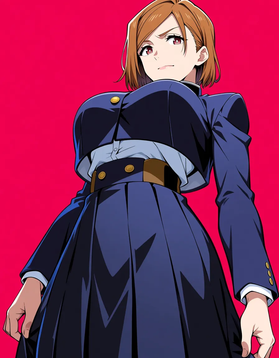 Kugisaki nobara,sexy clothes,opened clothes_lift, hentai_studio_quality