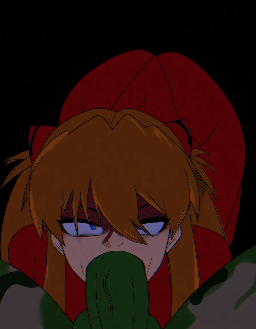 Asuka Langley Soryu , all_fours , goblin, huge_penis , hentai_studio_quality , fellatio, hentai_studio_quality, hentai_studio_quality