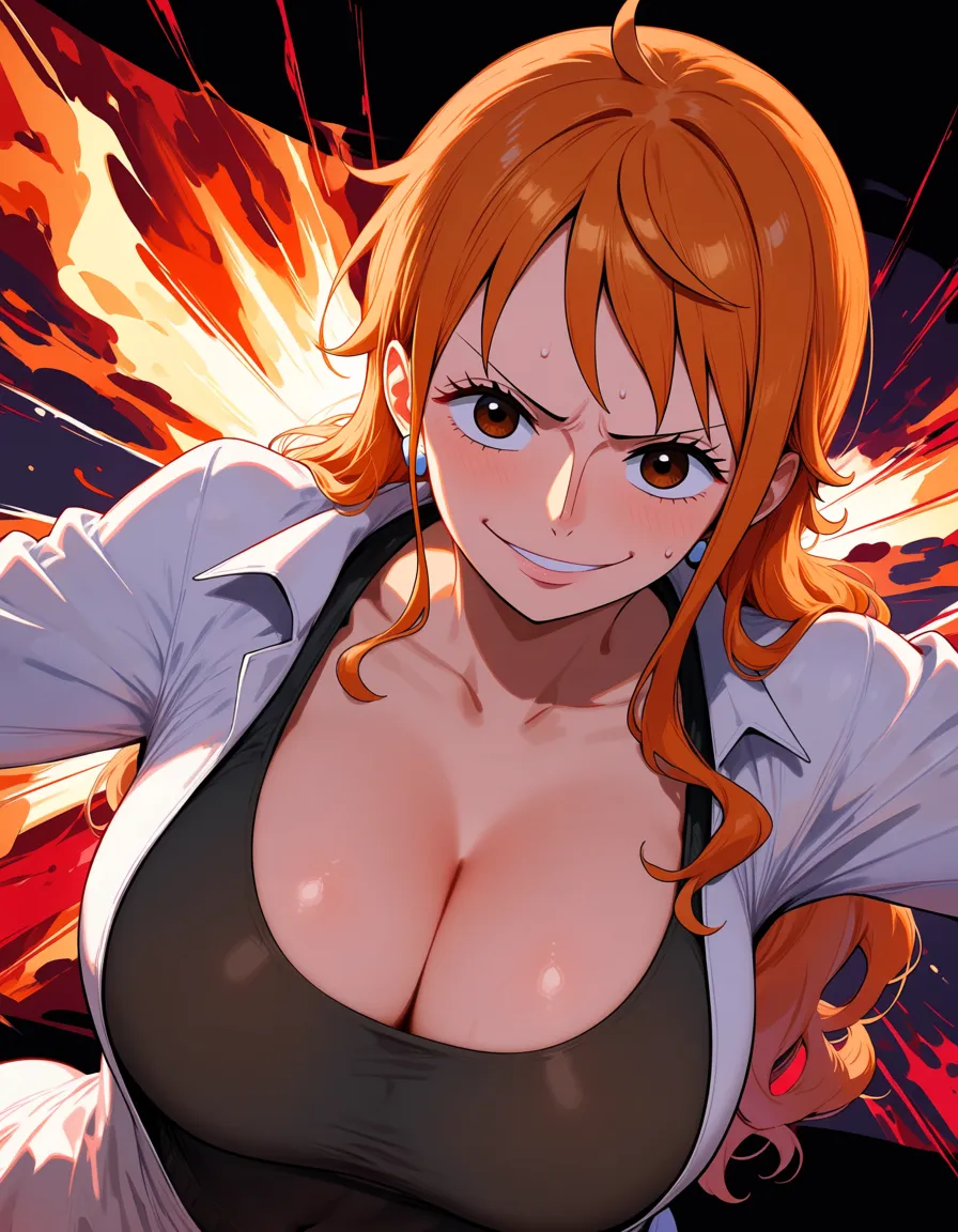 Nami from one piece gets impregnated, hentai_studio_quality