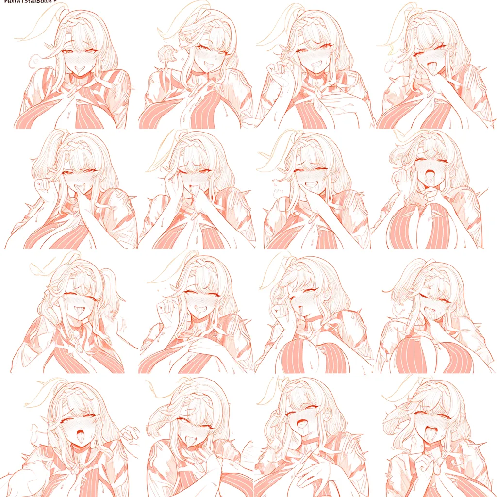 detailed_pixiv_artstyle; vibrant_pallete, fantasy_ancient_rome_setting,  ​ripped_dress, smirking, smug, extreme ahegao, , vaginal sex, barefoot and feetsoles, expressive, orange_hair, short_twin_braids,  bouncing_breasts, drooling, flirtatious, multiple_views