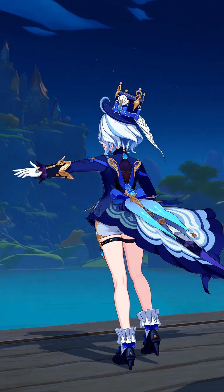 Masterpiece, Genshin impact stylem Furina, from from behind , shorts, cameltoe, lake, outfit, smile,.,,, value:0.1 for: hentai_studio_quality.,,,,,,,,, hentai_studio_quality, hentai_studio_quality, hentai_studio_quality, hentai_studio_quality, hentai_studio_quality, hentai_studio_quality, hentai_studio_quality, hentai_studio_quality, hentai_studio_quality, hentai_studio_quality, hentai_studio_quality, hentai_studio_quality, hentai_studio_quality, hentai_studio_quality, hentai_studio_quality, hentai_studio_quality
