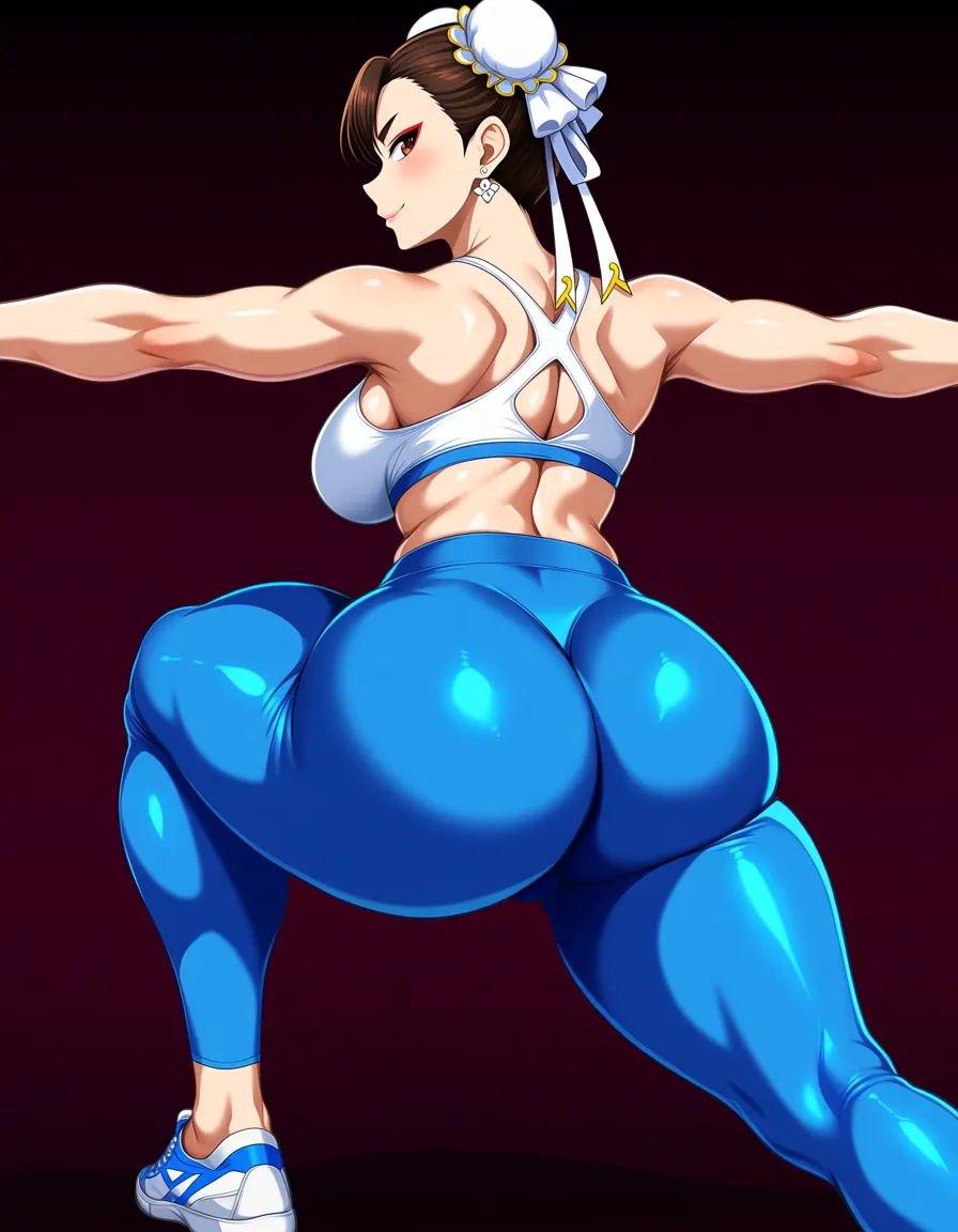chun li big ass in yoga pants, hentai_studio_quality