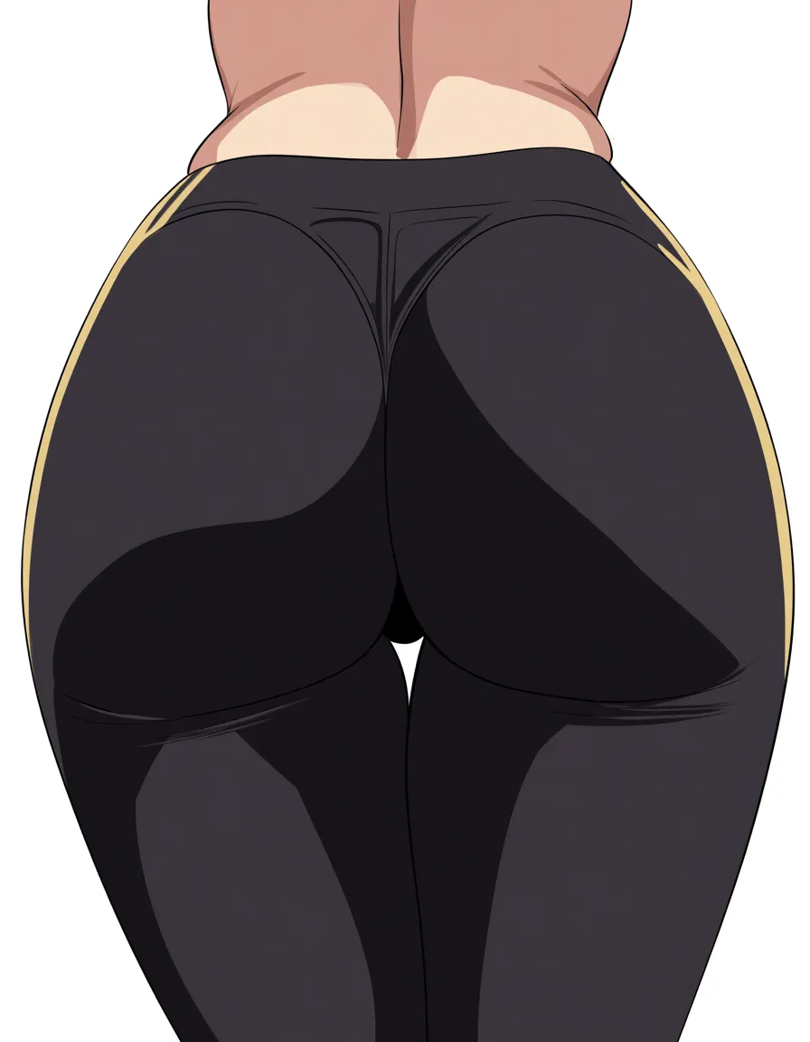 oiled big ass chun li in black sexy yoga pants and sexy nike sneakers, hentai_studio_quality