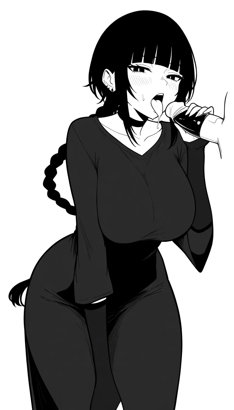 nemu kurotsuchi facial fellatio