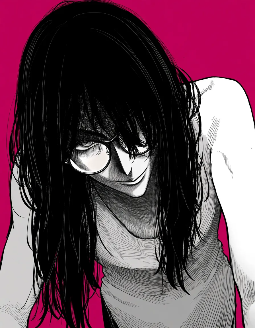 ultra detailed shading, 1other, doggy style, glasses, long hair, doujin style, hentai_studio_quality