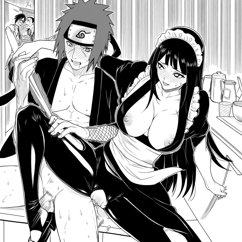 Naruto Uzumaki, Hayase Nagatoro, Maid, open_clothes, sex_from_behind, Kitchen, hentai_studio_quality
