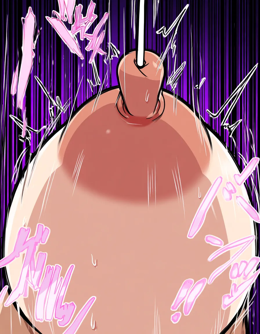 nipple_stimulation nipple_piercing big_nipple dark_nipple sweat, hentai_studio_quality