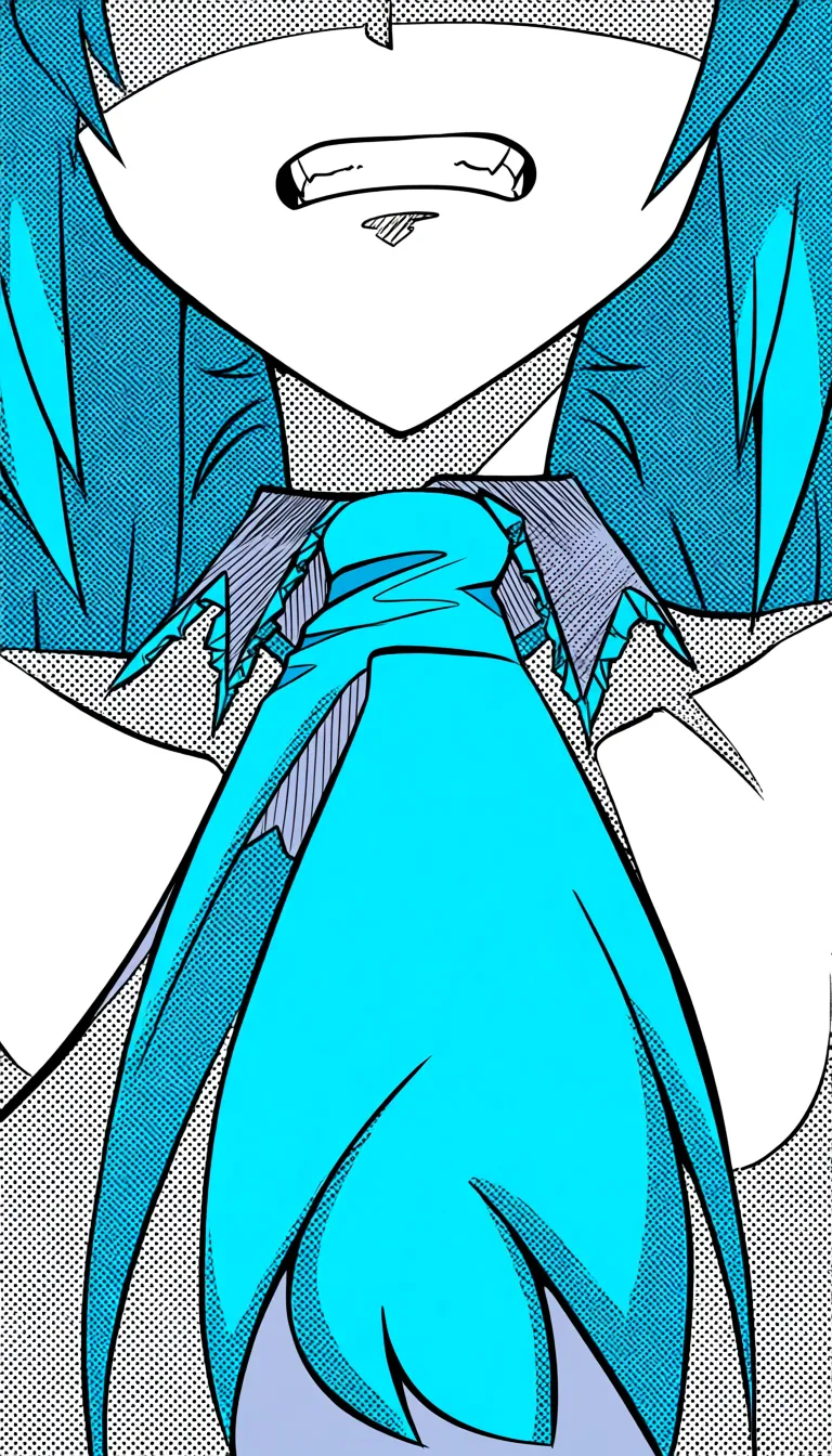 Hatsune Miku laying in bet sucking somones dick