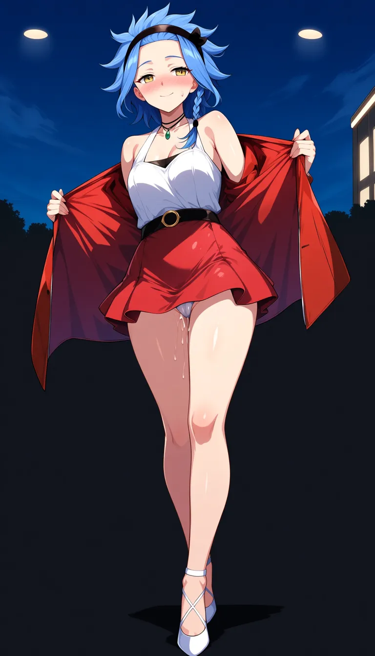 levy mcgarden, exhibitionism, public, masturbation, short_dress, hentai_studio_quality