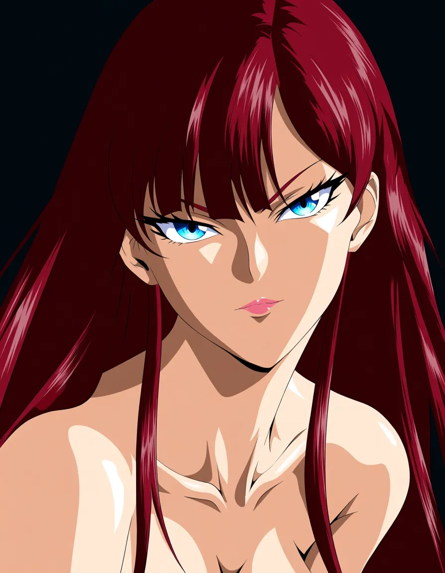 highly detailed, sharp, princess, sleeveless, 69 position, confident gaze, soft cel shading, nude, (anime style:1.3), 2d, anime screencap, cel shading, flat color, @00osamio00