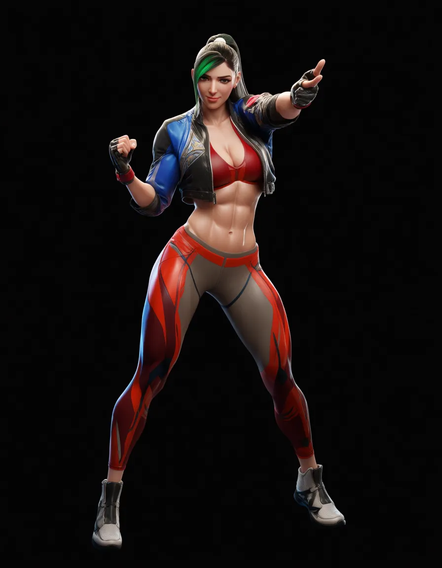 absurdres, highres, 6+girls, facesitting, abs, soft cel shading, score_9, score_8, 3d render, octane render, subsurface scattering, ray tracing, smooth shading