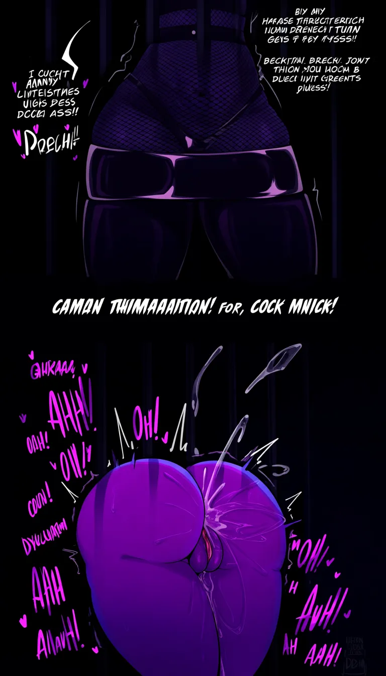 @raven_(dc) purple skin pussy_juice moaning loudly for cock grabbing_from_behind fishnet suit latex miniskirt utility belt fucked in the ass by Batman against jail cell legs_up spreading pussy deep penetration ejaculating in ass french_kiss dutch_angle breast conscious view high definition hentai bright lights while @jessie_(pokemon) slowly deepthroats cock