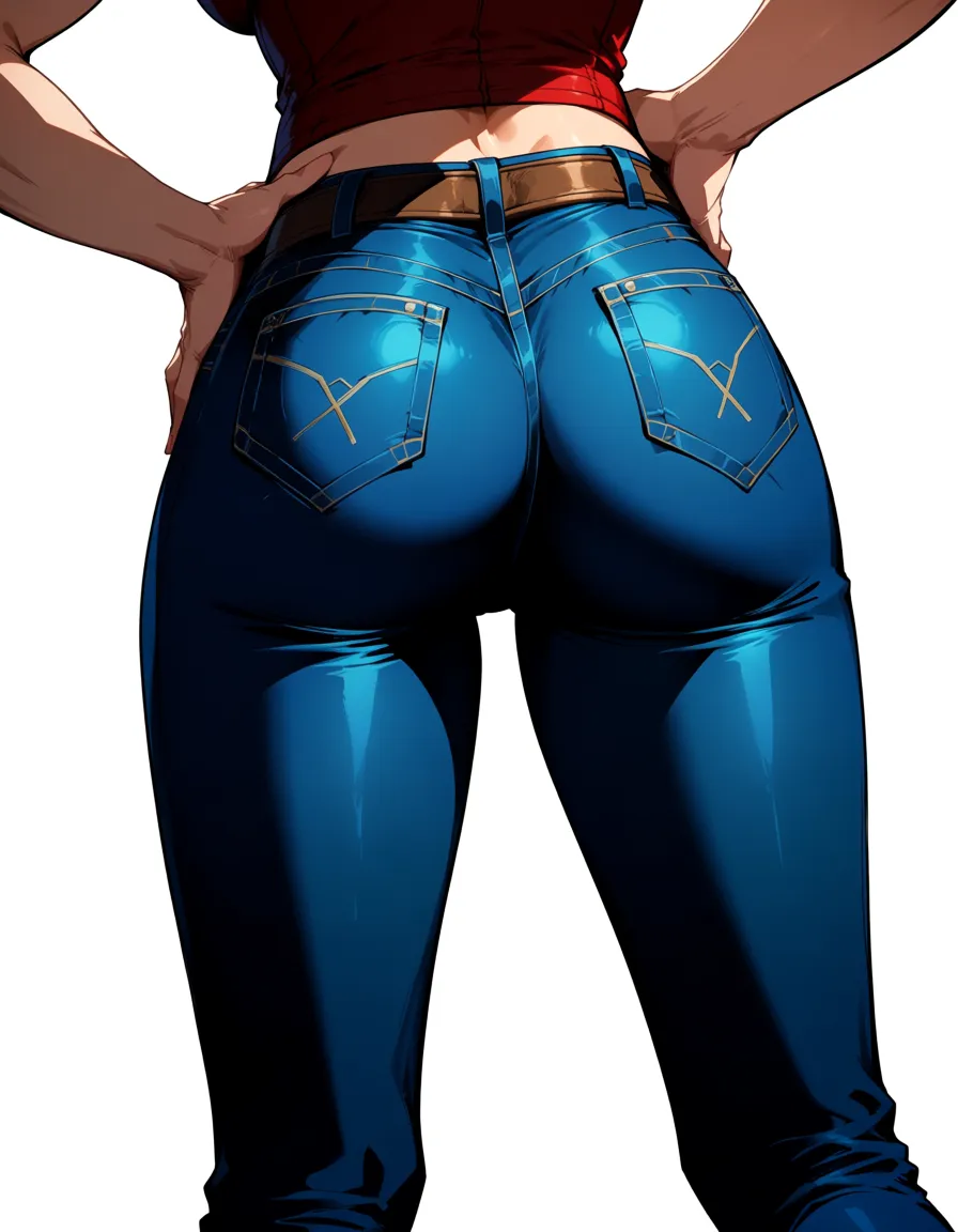 Latina jeans strips, hentai_studio_quality