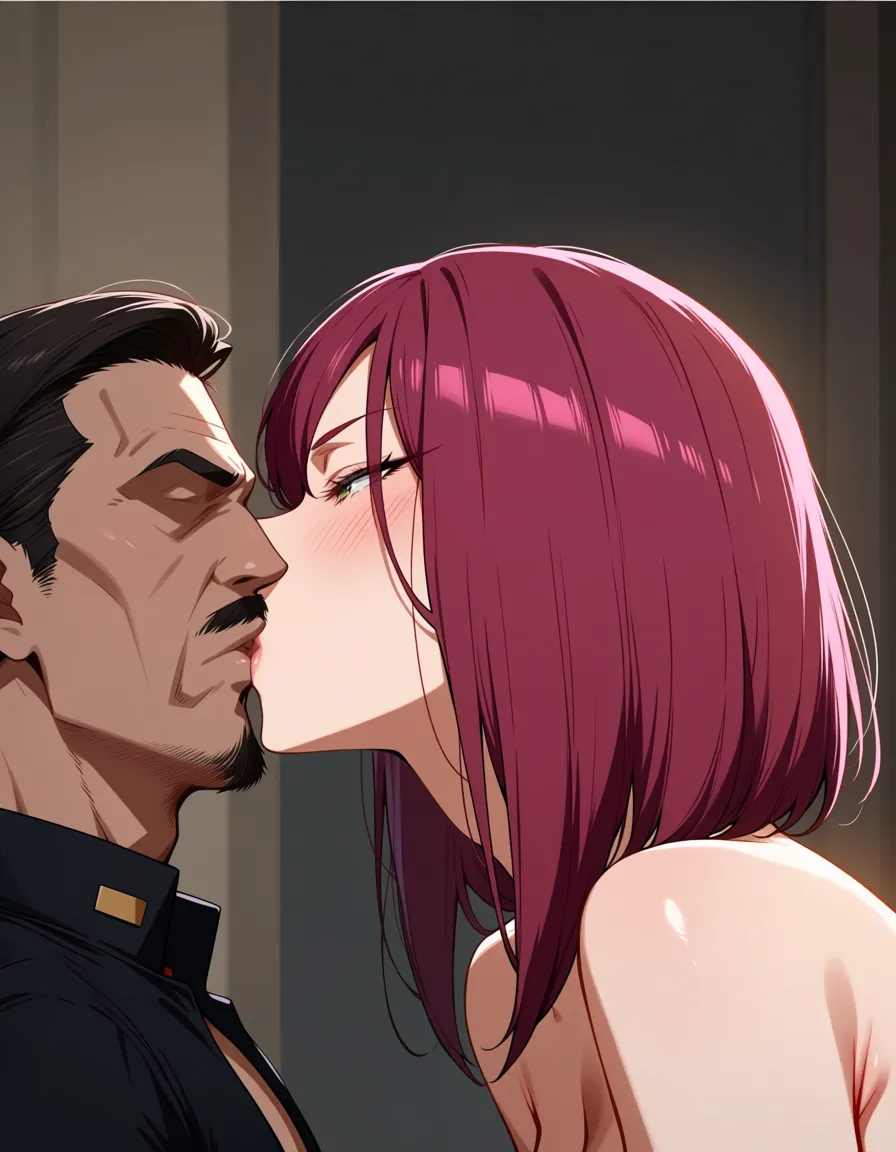 masterpiece, best quality, 1girl kissing_viewer buchukisu, sloppy french_kiss, kissing_face, hentai_studio_quality