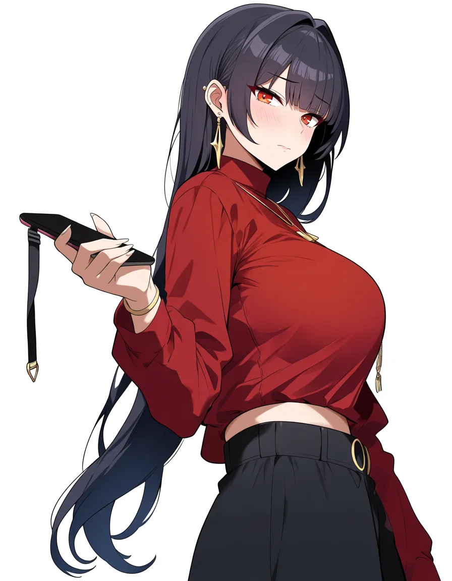bed panties cumdrip phone casual looking at phone, hentai_studio_quality