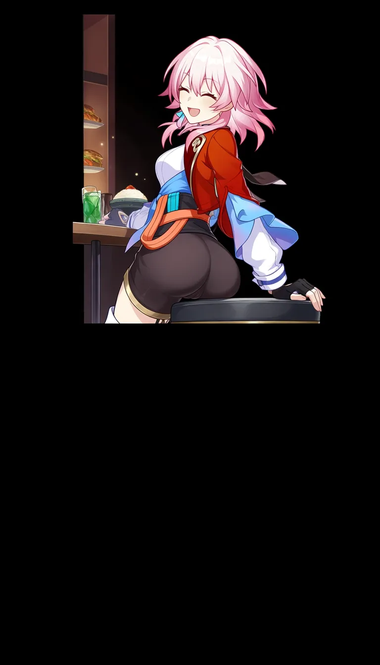 masterpiece, March  7th , from Honkai starrail,  The Hunt Form (Xianzhou Wardance)  Outfit,from behind , natural medium_breasts  Not hanging   , free hands, cameltoe, sitting, half closed eyes, energized Smile, Restaurant background, DONT hentai_studio_quality out of prompt. hentai_studio_quality, hentai_studio_quality, hentai_studio_quality, hentai_studio_quality, hentai_studio_quality, hentai_studio_quality, hentai_studio_quality, hentai_studio_quality, hentai_studio_quality, hentai_studio_quality, hentai_studio_quality, hentai_studio_quality, hentai_studio_quality, hentai_studio_quality, hentai_studio_quality, hentai_studio_quality, hentai_studio_quality