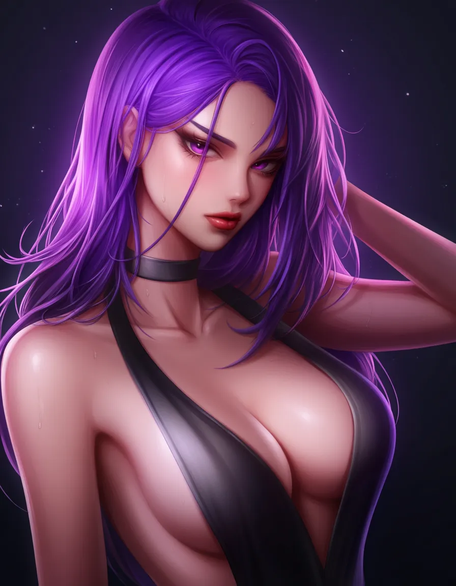 @kujo_jolyne #bow #nude #realistic #spreading_own_pussy #cum_in_pussy #breasts_out #moaning #bathroom hentai_studio_quality #purple_hair, hentai_studio_quality