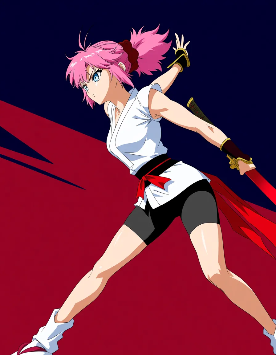 Machi Komacine anal by Shinji Ikari, (anime style:1.3), 2d, anime screencap, cel shading, flat color, @00osamio00