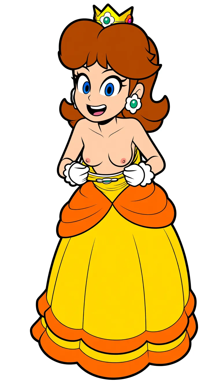 princess daisy, age 18, small breasts, She pulls down her dress and exposes her breasts. 4k resolution
Share
