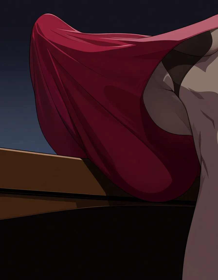 masterpiece, fine detail, 1boy, sideboob, pantyhose, creampie, table, mysterious vibe, anime style, hentai_studio_quality