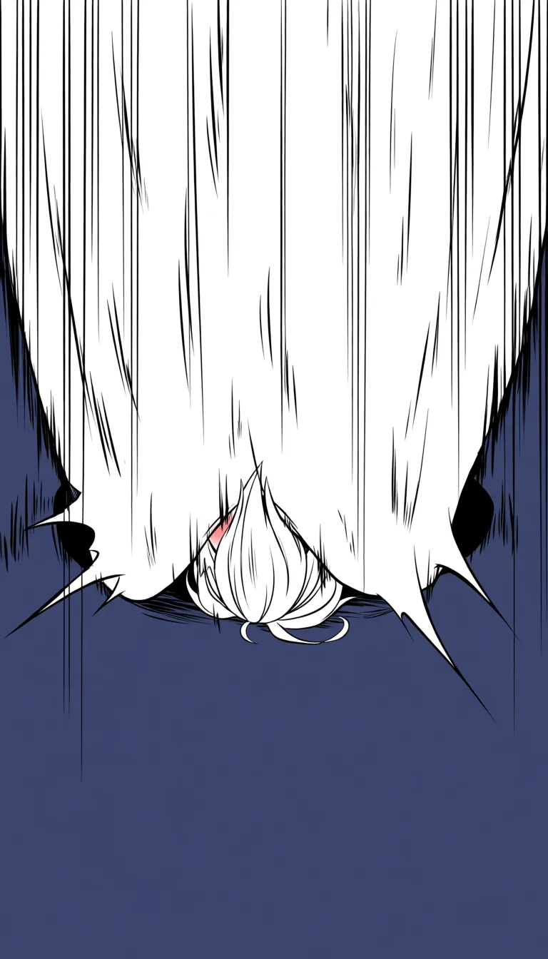 White haired elf on her knees struggling to deepthroat a dick