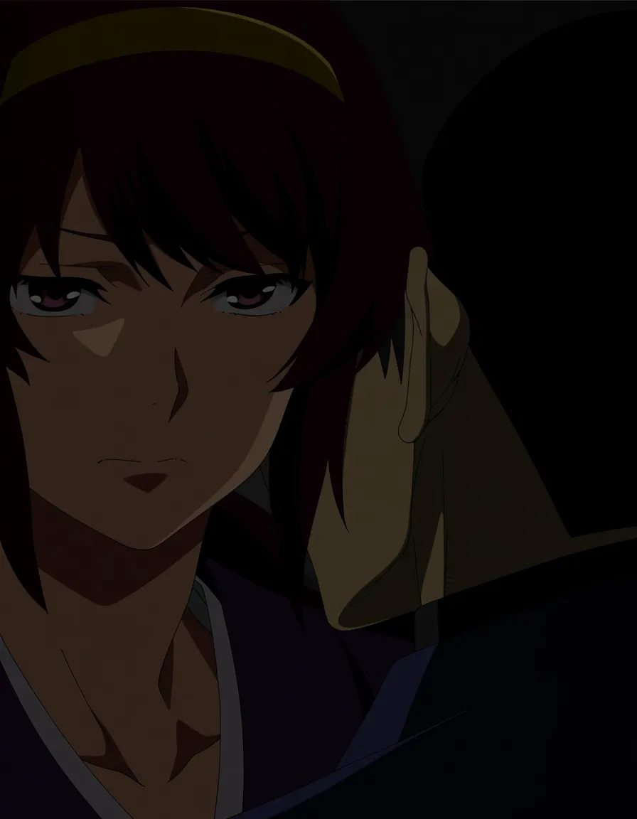 absurdres, highres, 2boys, hairband, japanese clothes, facesitting, soft anime shading, (anime style:1.3), 2d, anime screencap, cel shading, flat color