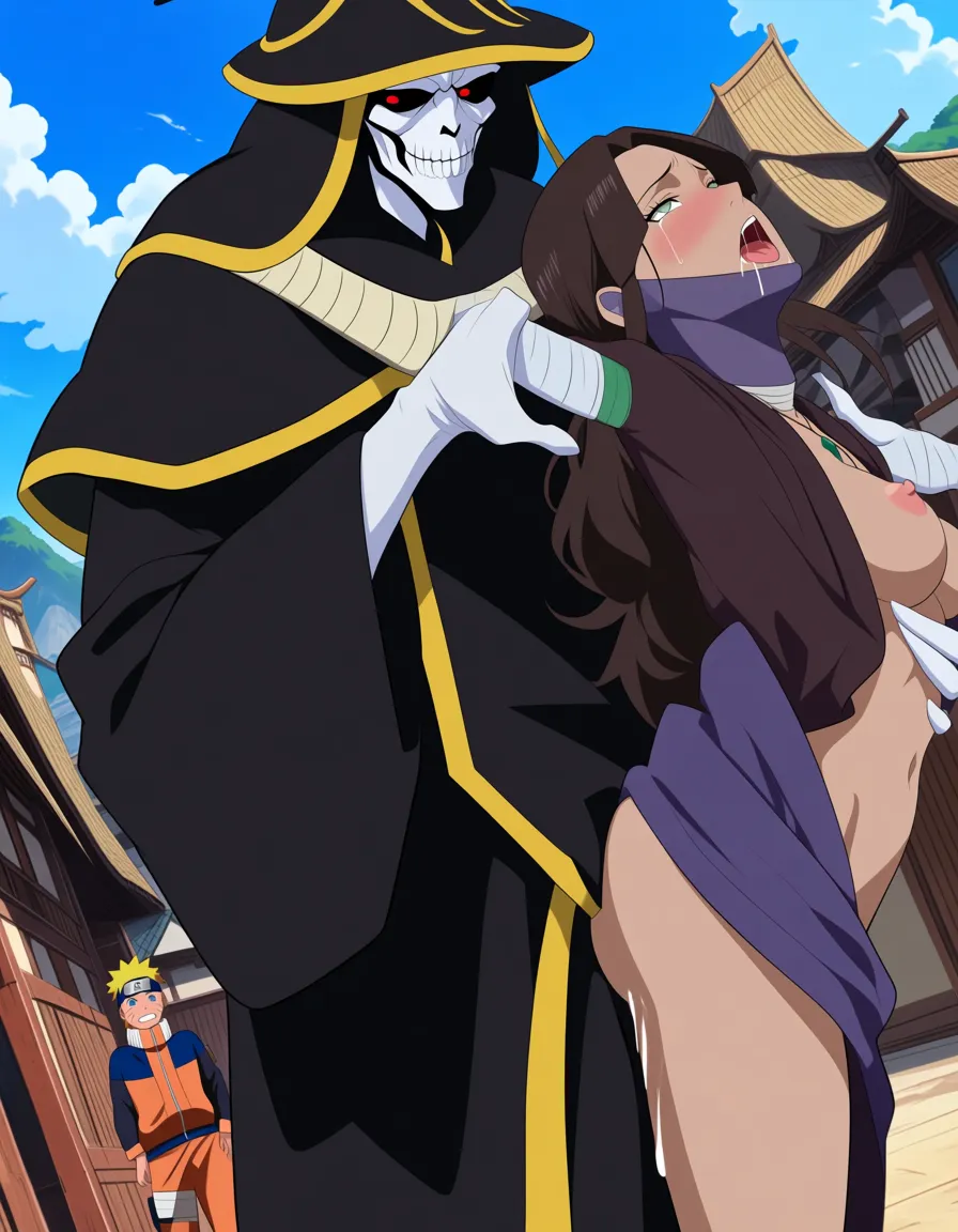 Naruto Uzumaki as Overlord, Katara, public_indecency, hentai_studio_quality, female Slave, sex,, hentai_studio_quality