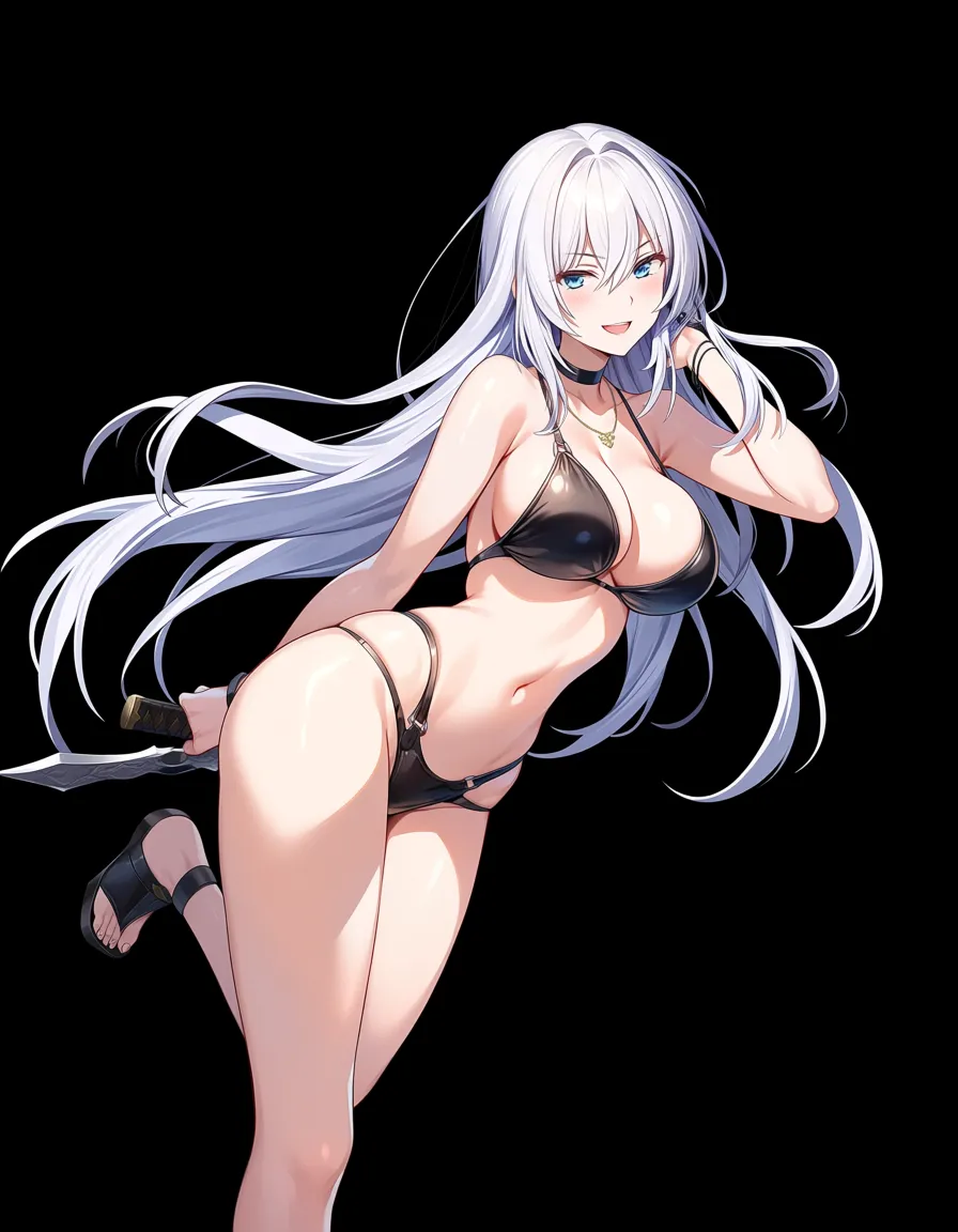 sengoku renka zoom ,takeda shingen ,futanari ,white hair ,, hentai_studio_quality